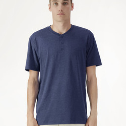 American Apparel - Unisex Relaxed-Fit Henley T-Shirt