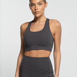 Racer Crop - Charcoal