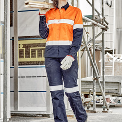 Womens Industrial Long Sleeve Shirt - Hoop Taped