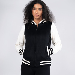 500gsm Women's/Junior Wool Blend Soft Shell Varsity Jacket